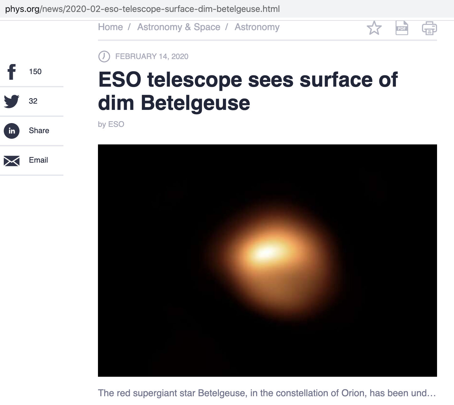 ESO telescope sees surface of dim Betelgeuse.jpg